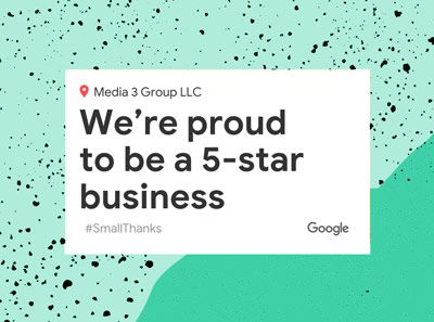 Proud to be a 5-star business on Google