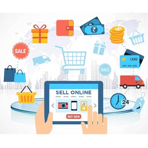 selling online and shopping online image